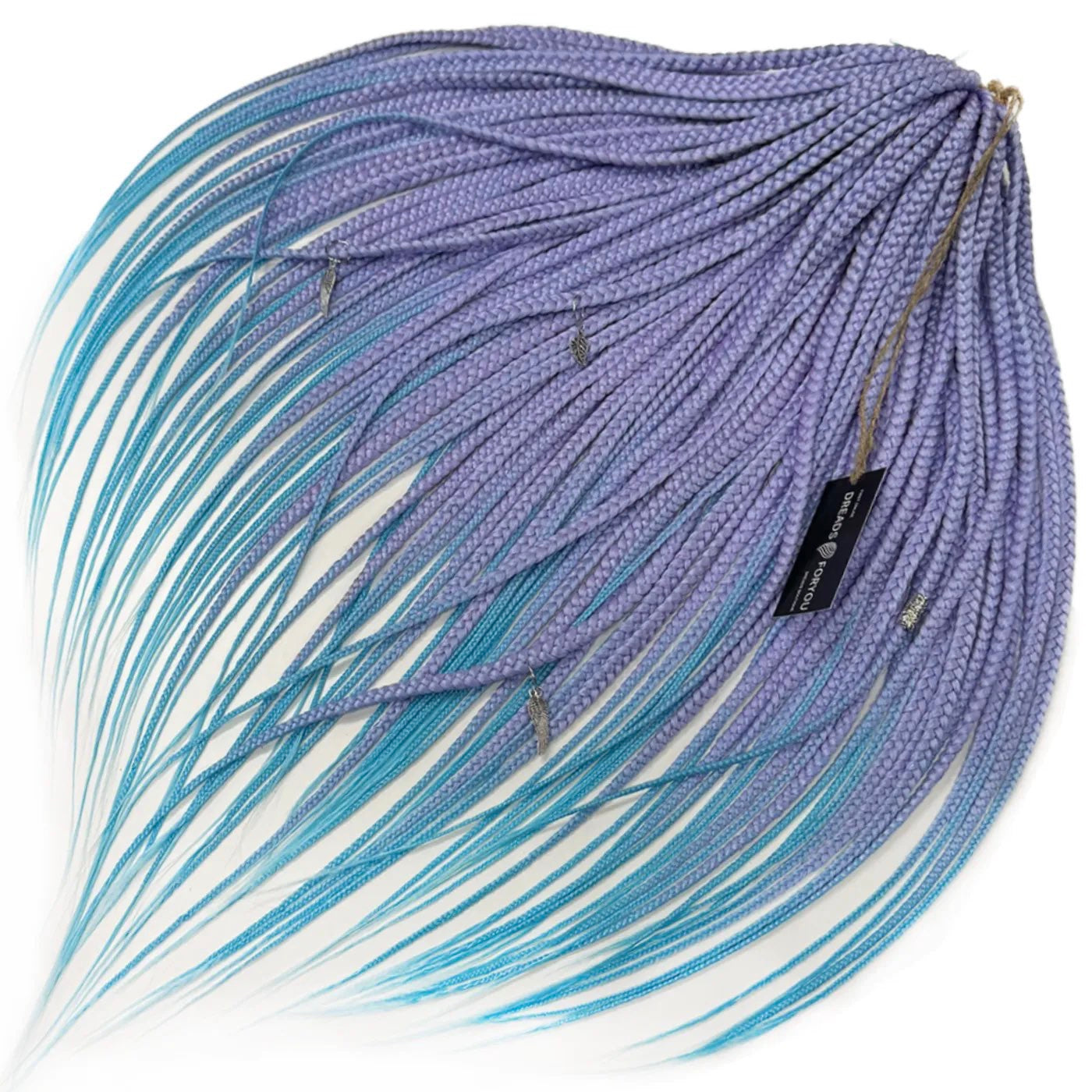 DE  Braids LAVANDER/MINT STOCK 50 cm