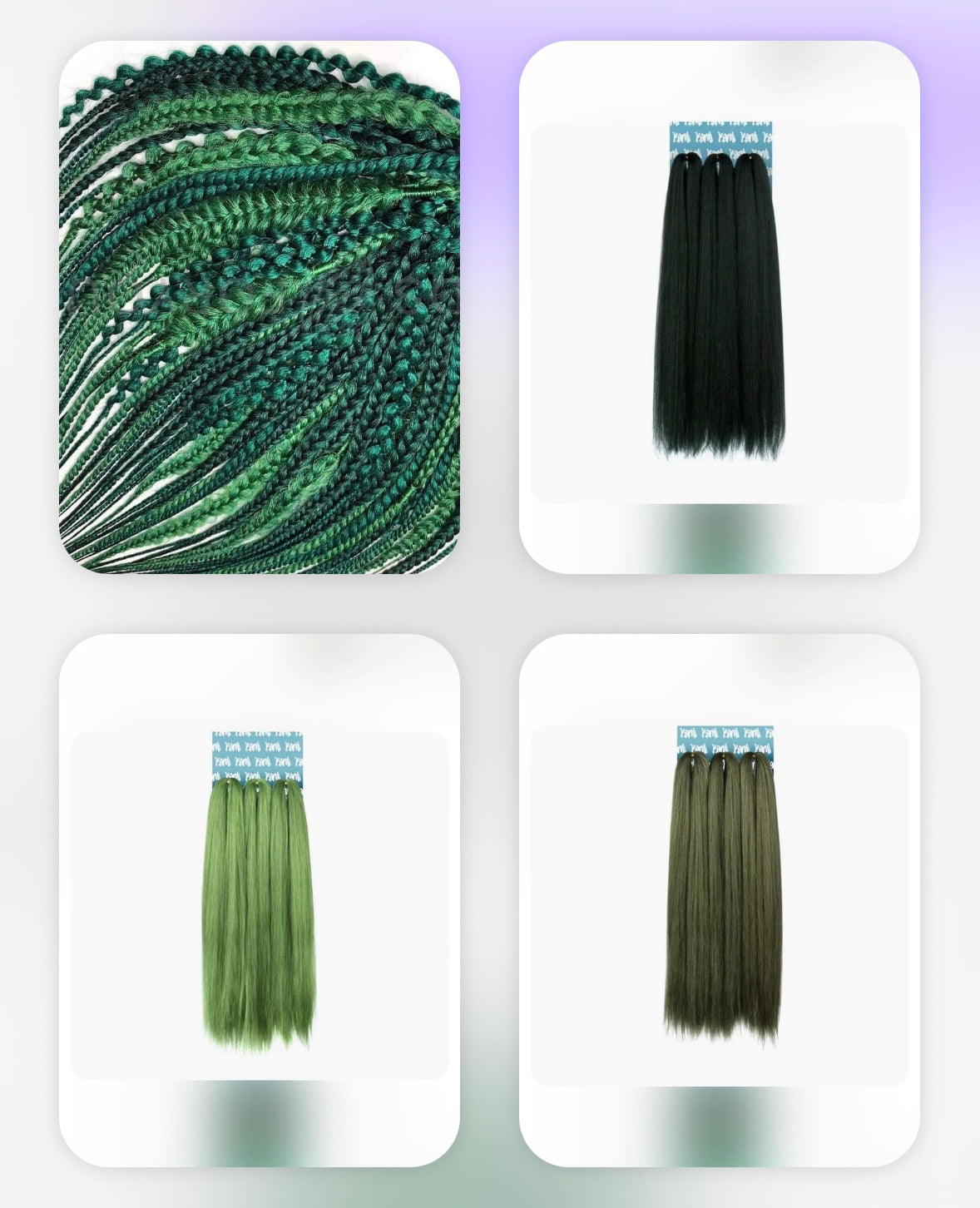 SE Textured braids (emerald, hazel, green-s)