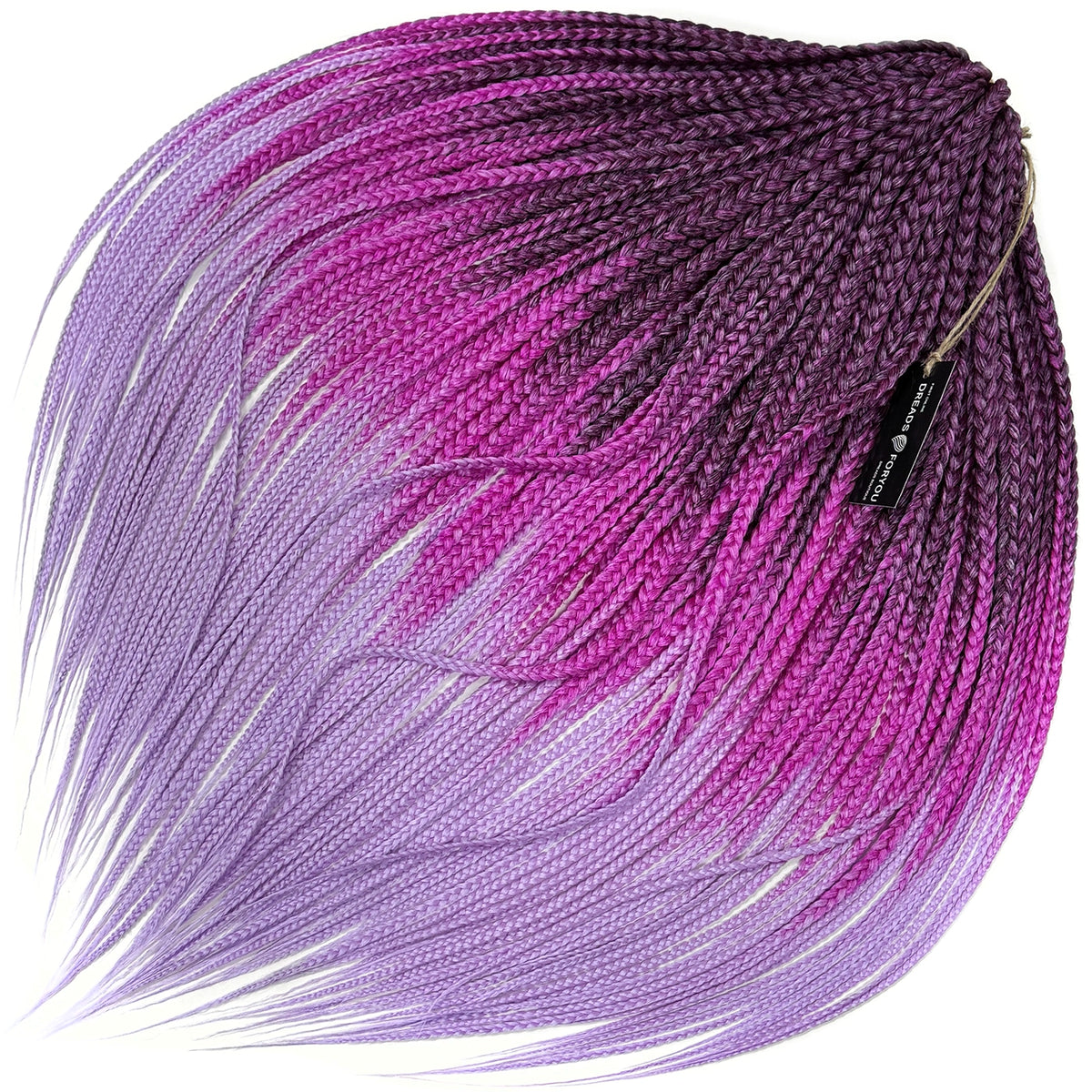 DE Braids 1B/HOT PLUM/LAVANDER STOCK 55-60 cm