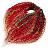 DE Curl dreads Mix 1B/red/T4/22 STOCK 60 cm