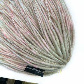 DE Crochet 613/L-PINK/WHITE + Braids STOCK