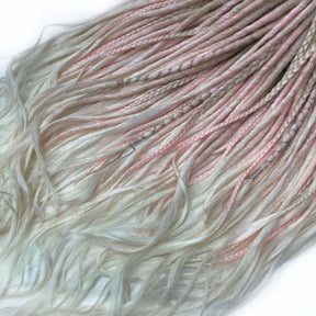 DE Crochet 613/L-PINK/WHITE + Braids STOCK