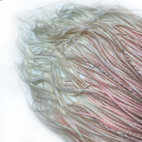 DE Crochet 613/L-PINK/WHITE + Braids STOCK
