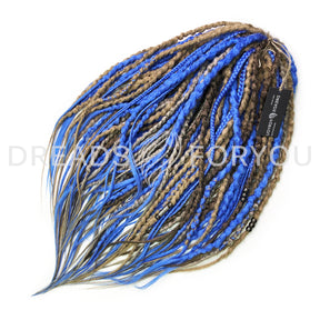Textured Dreads LBROWN/NBLUE