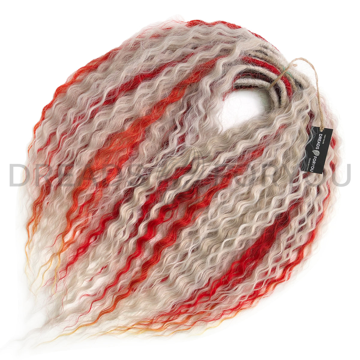 Set DE Curl dreads Blond+Red STOCK