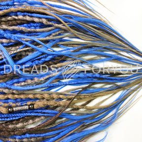 Textured Dreads LBROWN/NBLUE