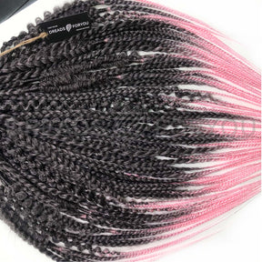Set DE Textured braids OMB L-PINK