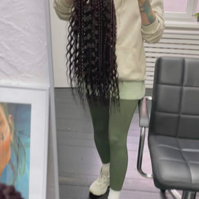 Wavy Ponytail + Braids HONEY STOCK